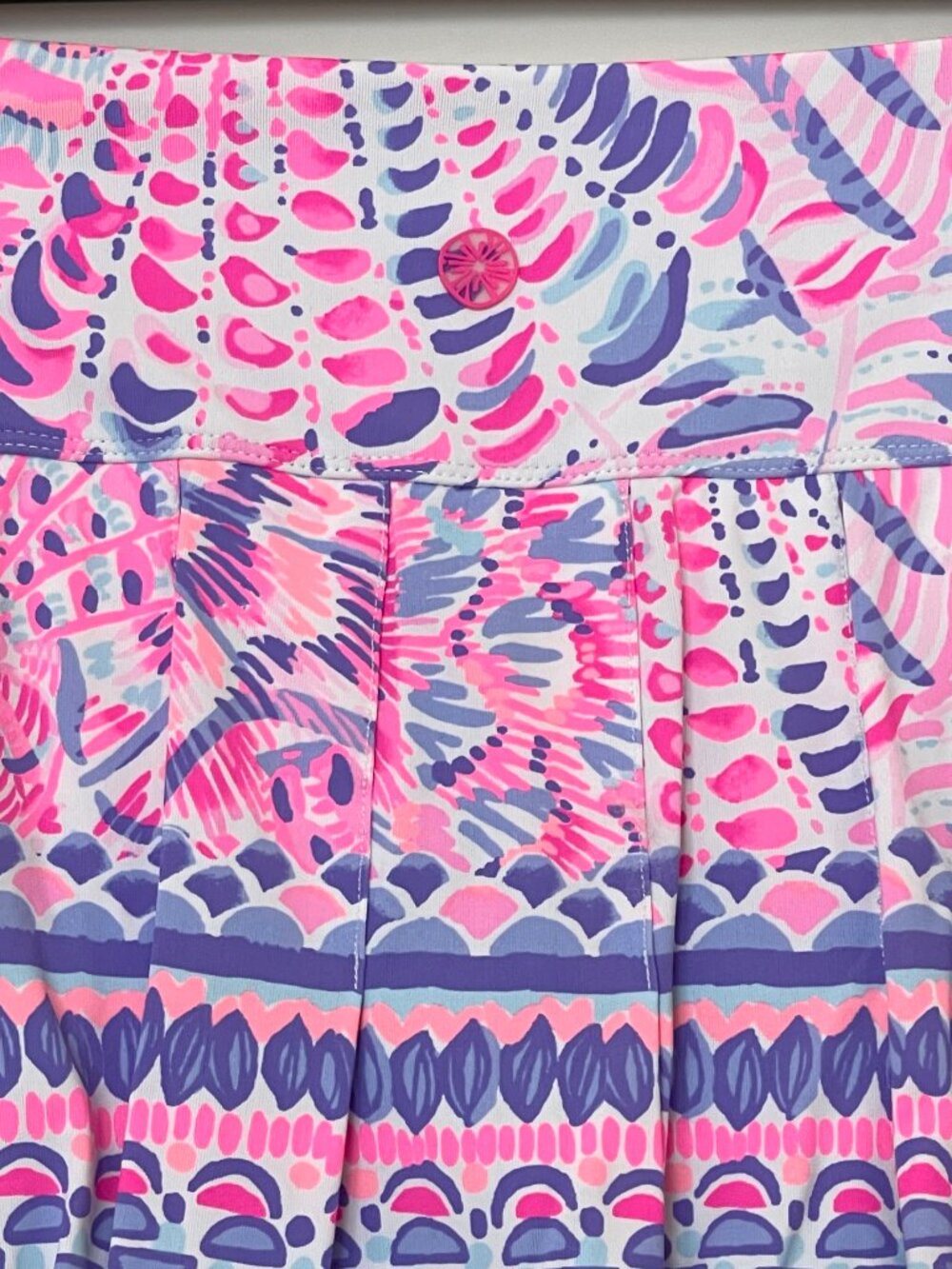 Lilly Pulitzer Luxletic Skort Annora Skirt Shorts Raz Berry Sea You Soon XS - Picture 4 of 8